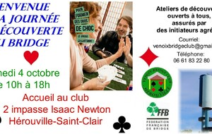 Journée découverte du bridge