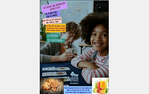 Stage d'initiation au bridge pour les scolaires