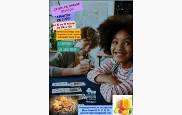 Stage d'initiation au bridge pour les scolaires